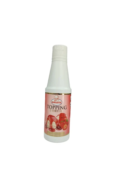 ovalette TOPPİNG DEKOR SOSU ÇİLEK 1 KG APSAL - 1