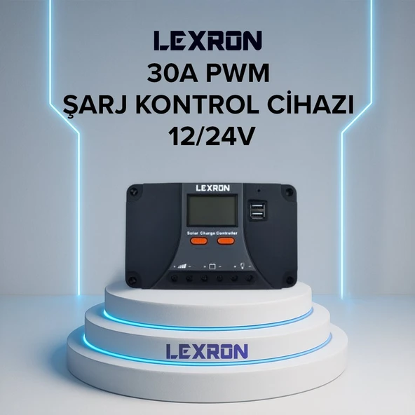 LEXRON 30A PWM ŞARJ KONTROL CİHAZI ürün görseli 1