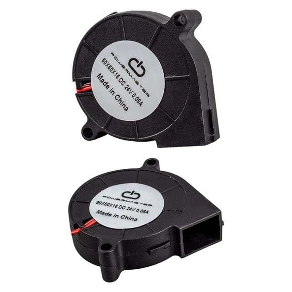 Powermaster 50x50x15Mm DC 24 Volt 0.08 Salyangoz Fan IC-217A - Resim 2
