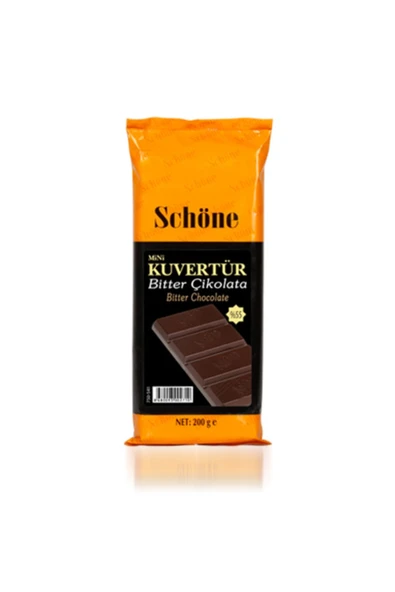 SCHÖNE Mini Bitter Kuvertür Çikolata (200 Gr)
