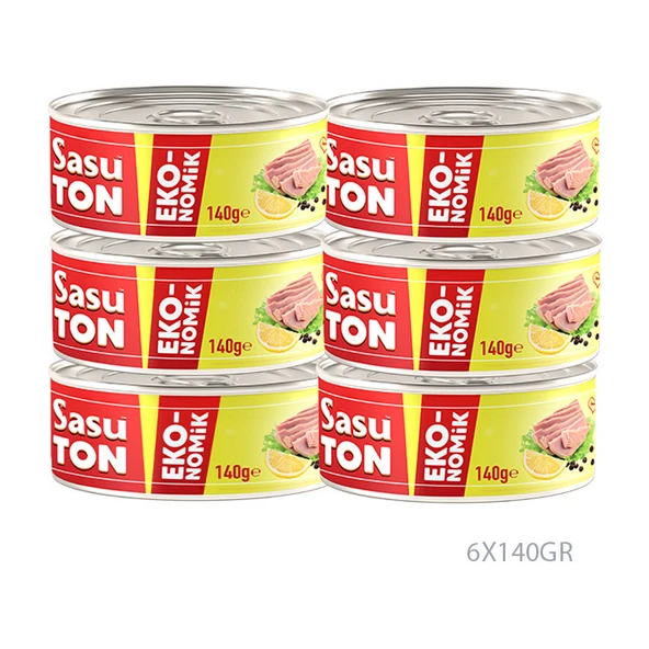 Sasu Ekonomik Ton Balığı 6x140gr ürün görseli 1