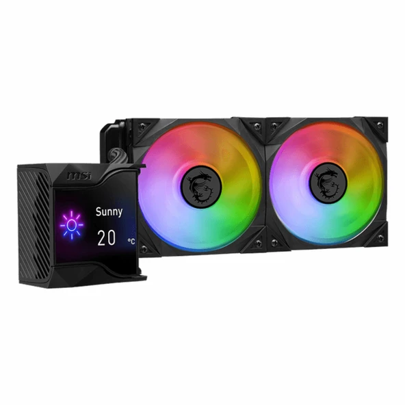 MSI MPG CoreLiquid D240 ARGB 240mm AM5/1851P Siyah İşlemci Sıvı Soğutucu - Resim 2