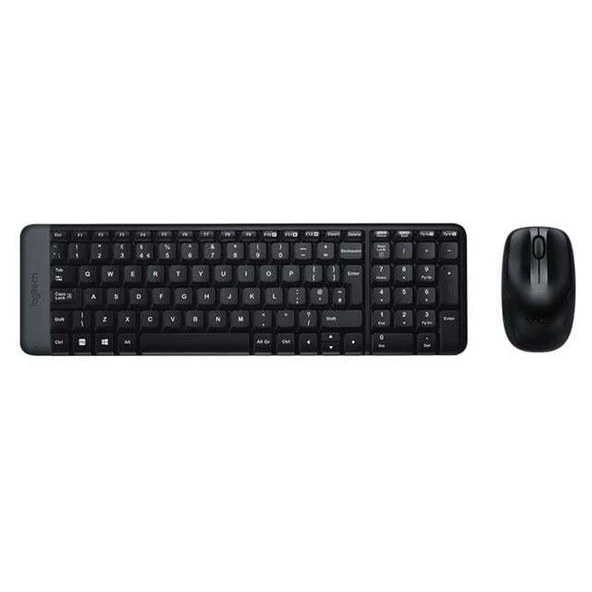 Logitech MK220 Q Tr Siyah Kablosuz Klavye Mouse Set ürün görseli 1