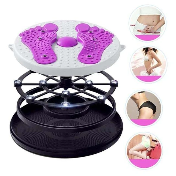 Sunup SN-22218 Döner Zayıflama ve Bel İnceltme Diski - Vücut Şekillendirici Egzersiz Aleti - 3