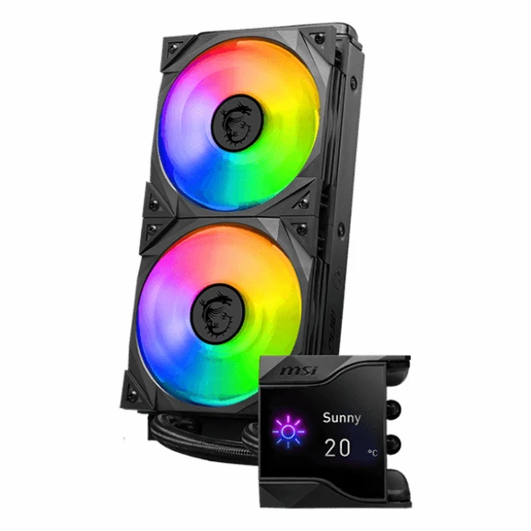 MSI MPG CoreLiquid D240 ARGB 240mm AM5/1851P Siyah İşlemci Sıvı Soğutucu - Resim 4