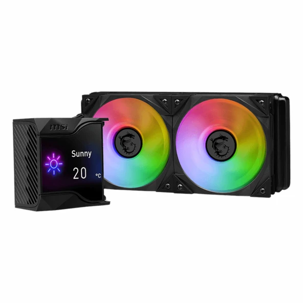 MSI MPG CoreLiquid D240 ARGB 240mm AM5/1851P Siyah İşlemci Sıvı Soğutucu - Resim 3