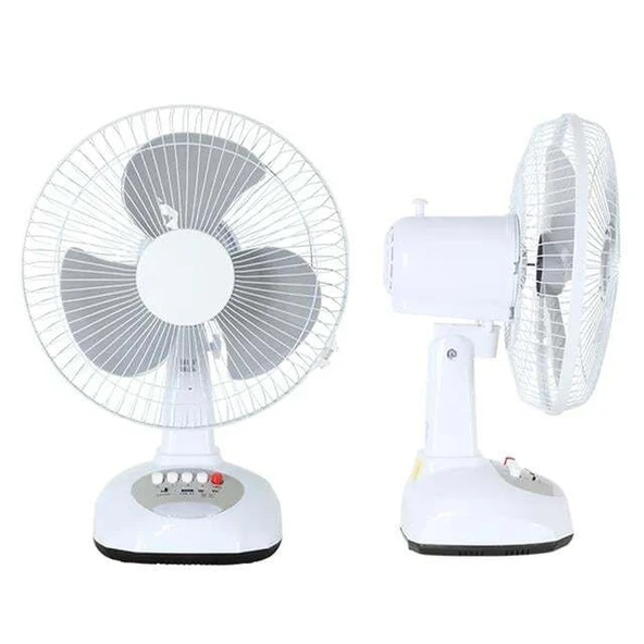 PowerMaster PM-22009 3 Kademeli Şarjlı - Solarlı Fan Vantilatör Ampul - Ledli - Powerbank - Resim 2