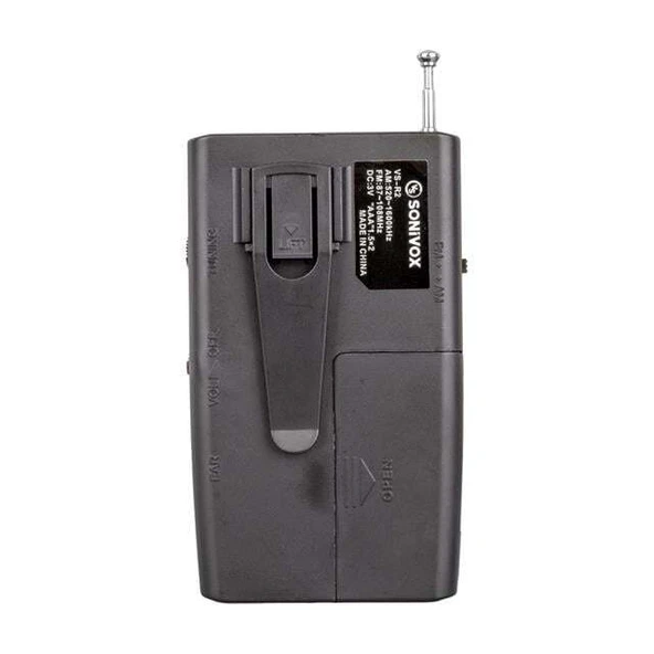 Sonivox VS-R2 Analog Radyo Gümüş Renk - Resim 2