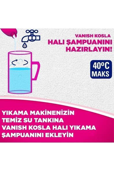 Vanish Kosla Halı Şampuanı Makine Yıkama 850ml - 6