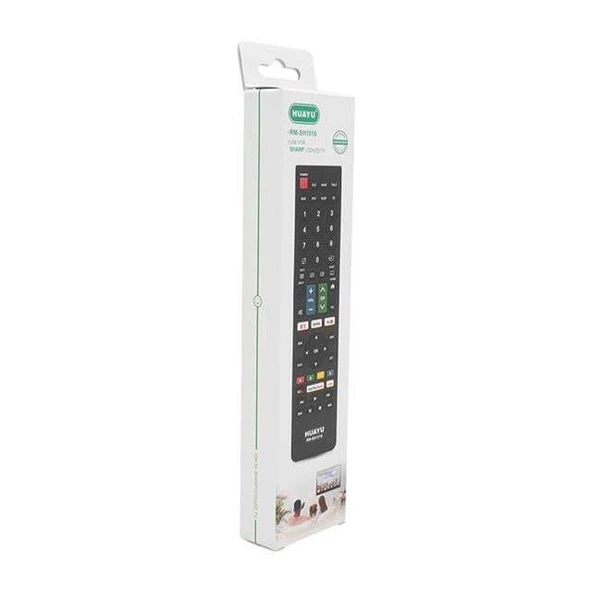 Huayu RM-SH1516 Sharp Netflıx- Youtube- Prıme Vıdeo Tuşlu Unıversal Lcd-Led Tv Kumanda - Resim 2