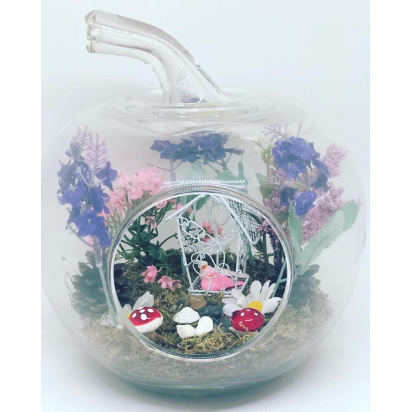 Minikkuş Tasarım Kuşlu Bahçem Teraryum - Resim 2