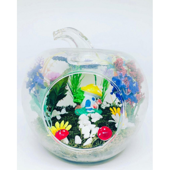 Minikkuş Tasarım Sarı Yuvam Teraryum - Resim 2