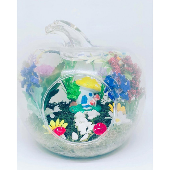 Minikkuş Tasarım Sarı Yuvam Teraryum - Resim 3