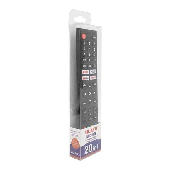 Huayu URC1699 20in1 Netflix - Youtube - Prime Video Tuşlu Universal Lcd-Led Tv Kumanda - Resim 2