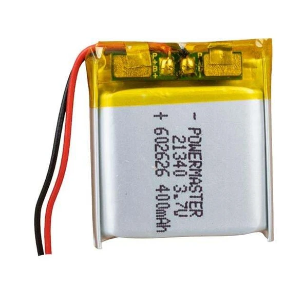 PowerMaster 602626 3.7 Volt 400 Mah Lityum Polimer Pil - 1
