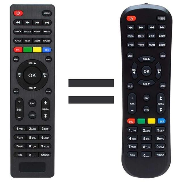 Mersat Vip Full HD Uydu Alıcı Kumandası ürün görseli 1