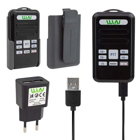 Wln KD-C80 3-5 Km 16 Kanal Radyolu Deprem Çantası İçin Mini Telsiz - 2