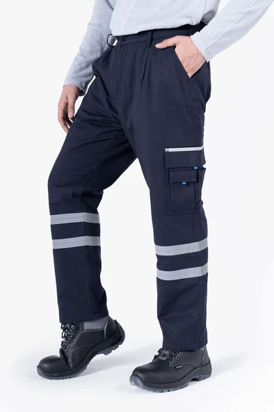 Çift Sıra 3 Cm Reflektörlü Kapitoneli Pantolon - Resim 6