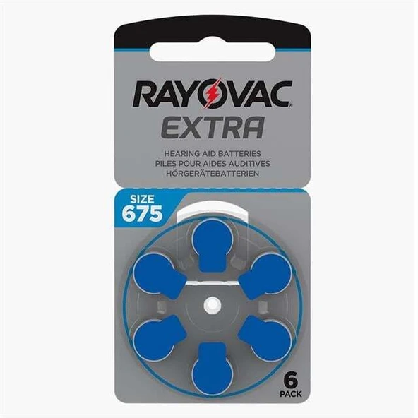Rayovac 675 Numara Kulaklık Pili 6'lı Paket ürün görseli