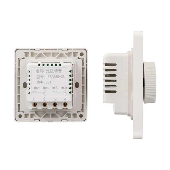 MagicVoice MV-608C 50 Watt Dimmer Trafolu Priz Tip Volume Kontrol Cihazı - Resim 2