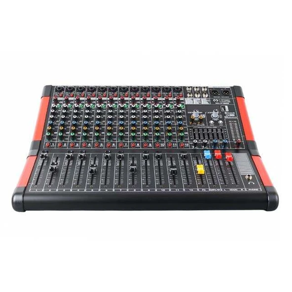 Magicvoice MV-P1200 12 Kanal USB/Bluetooth Destekli Deck Mixer - Resim 2