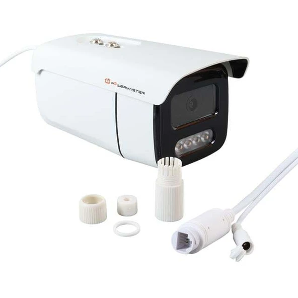 PowerMaster PM-19419 3-4MP IPC 4 Warm Led Metal Kasa Poeli IP Bullet Kamera ürün görseli 1