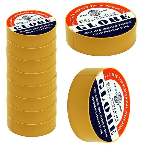 Globe 0.13Mmx19Mm İzole Bant 10'lu Sarı ürün görseli 1