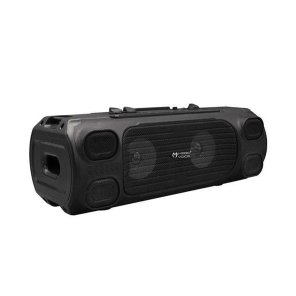 Magicvoice MV-7001 VHF El Mikrofonlu USB-SD-Bluetooth Işıklı 40 W Taşınabilir Şarjlı Seyyar Anfi - Resim 3