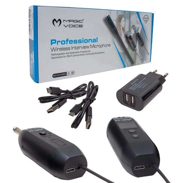 Magicvoice Mv-19603 UHF Kablosuz Kamera Uyumlu Mikrofon - Resim 3