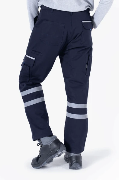 Çift Sıra 3 Cm Reflektörlü Kapitoneli Pantolon - Resim 3