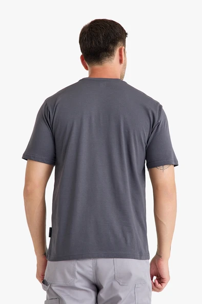 Bisiklet Yaka Kalem Cepli T-shirt - 10