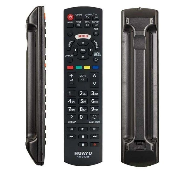 Huayu RM-L1268 Panasonic Netflix Tuşlu Universal Lcd Tv Kumandası ürün görseli 1