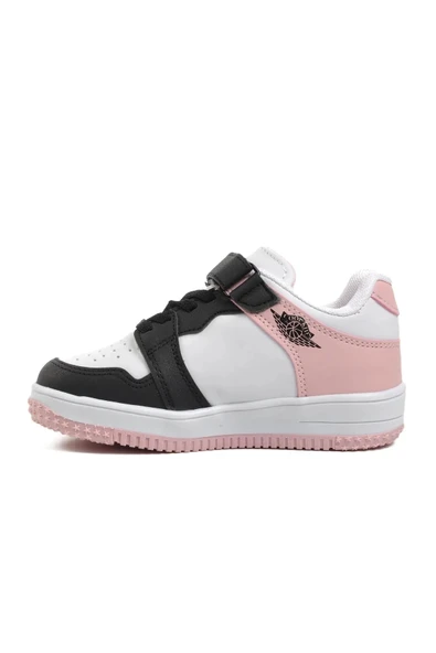 Cool Siyah Pudra Cırtlı Kız Çocuk Sneaker - 2
