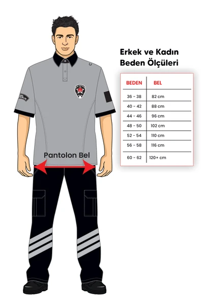 Özel Güvenlik Şartnamesine Uygun, Özel Güvenlik Pantolon, Ripstops Likralı - Resim 3