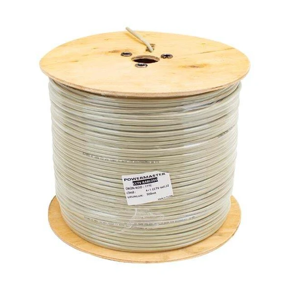 Powermaster 4+1x0.22 CCTV Kamera Kablosu 500 Metre - 2