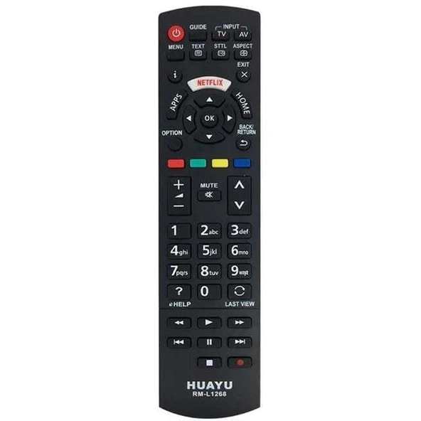 Huayu RM-L1268 Panasonic Netflix Tuşlu Universal Lcd Tv Kumandası - Resim 2
