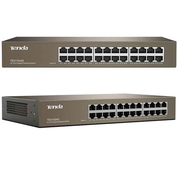 Tenda TEG1024D 24 Port Gigabit Rackmount Switch ürün görseli 1