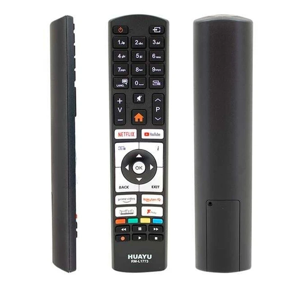 Huayu RM-L1773 Vestel Netflix-YouTube-Prime Vide Tuşlu Universal Lcd Led Tv Kumandası ürün görseli 1