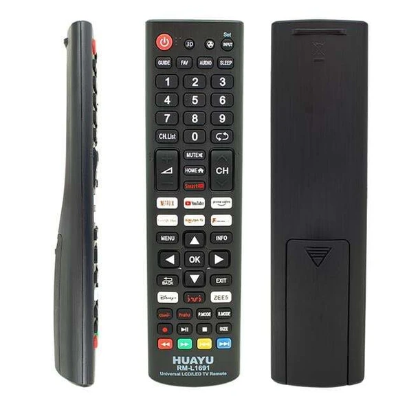 Huayu RM-L1691 Netflix-YouTube-Prime Video-Google Play Tuşlu Universal Lcd Led Tv Kumandası ürün görseli 1