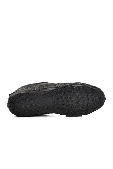 Aspor Siyah Hakiki Deri Erkek Casual Ayakkabı - Resim 5