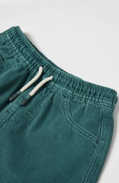 Denim Şort - Yeşil ürün görseli