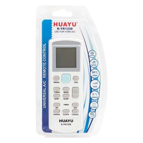 Huayu K-YK1338 York Universal Akıllı Klima Kumandası - Resim 2