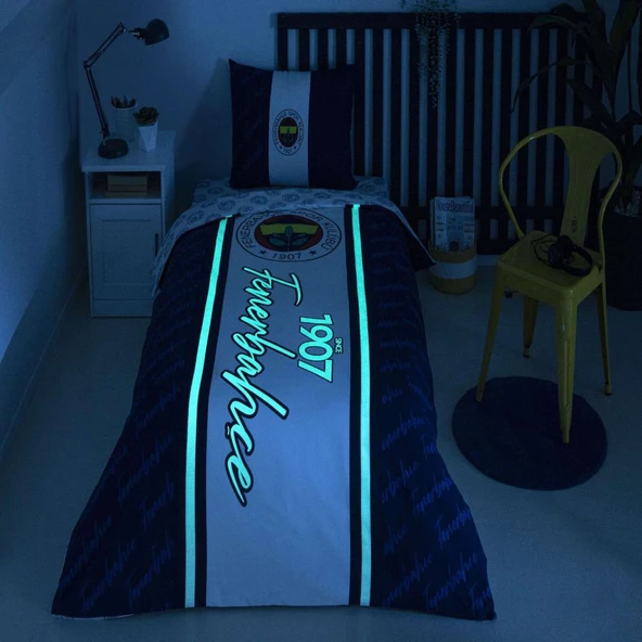 Taç Fenerbahçe 1907 Glow Tek Kişilik Lisanslı Nevresim Takımı