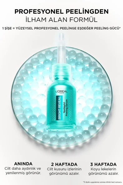 L'Oreal Paris Bright Reveal Yenileyici Peeling Serum 25 ml - Resim 5