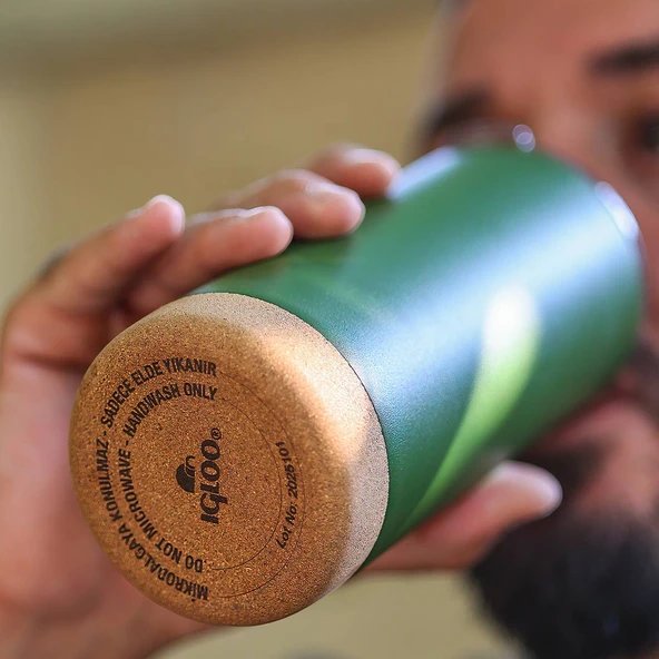 Igloo Cork Mug 500ml-HAKİ - Resim 8