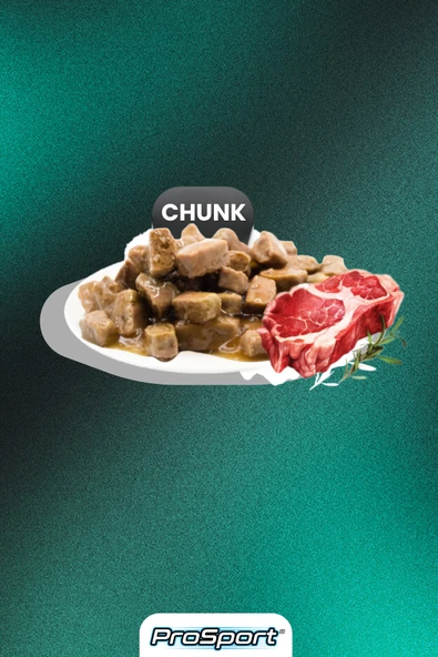 PROSPORT CHUNK KUZU ETLİ YETİŞKİN KEDİ KONSERVE MAMA 400GR - 2