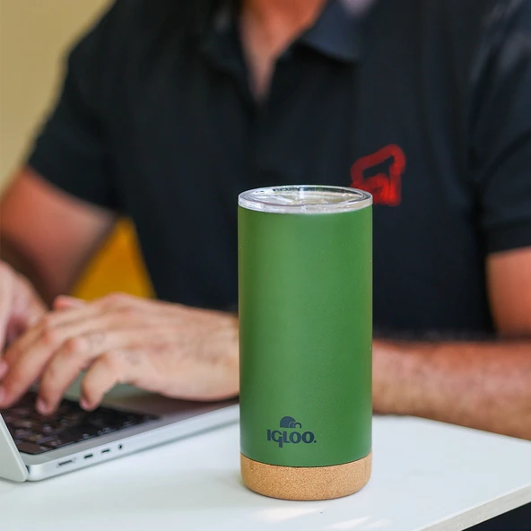 Igloo Cork Mug 500ml-HAKİ - Resim 6