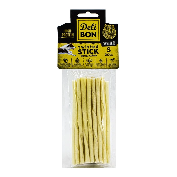 Delibon Deri Burgu Çubuk 20 Adet Beyaz ürün görseli 1