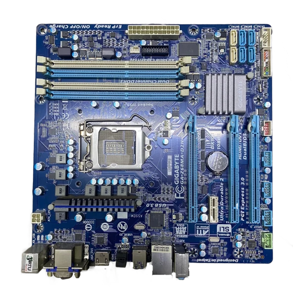 GIGABYTE GA-Z68MA-D2H-B3 Intel Z68 DDR3 Soket 1155 ATX ANAKART (2 EL YENİLENMİŞ ÜRÜN) ürün görseli