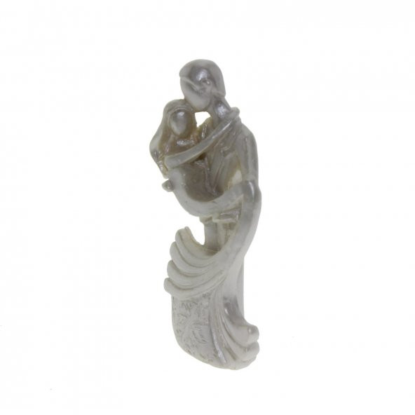 10 Adet 8cm Gelin Damat Biblo Sedef Boyalı - 2